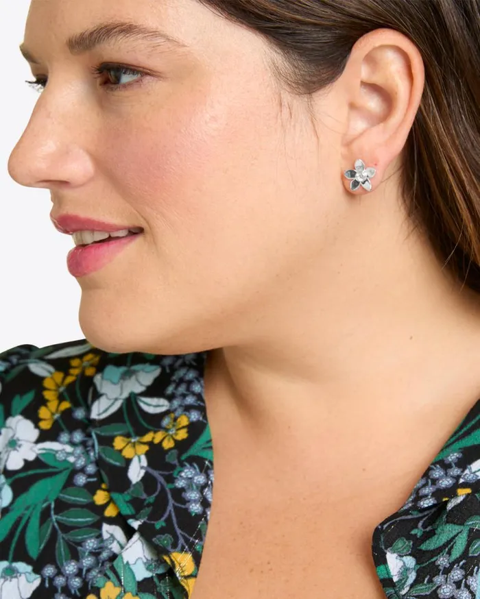 Draper James Jewelry Women Flower Stud In Silver
