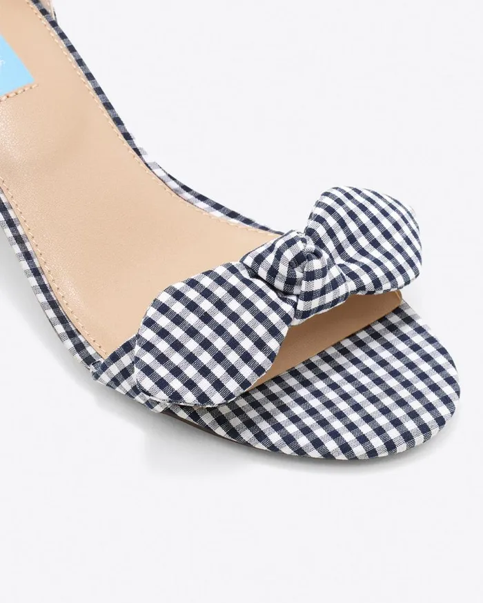 Draper James Shoes Women Preston Sandal In Navy Gingham