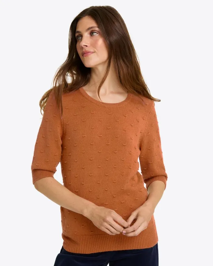 Draper James Sweaters Women Short Sleeve Popcorn Sweater