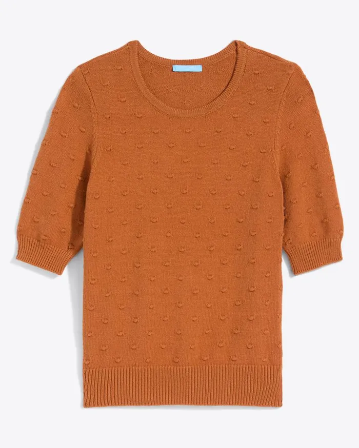 Draper James Sweaters Women Short Sleeve Popcorn Sweater