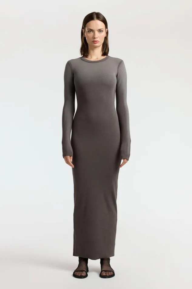 Dresses Skirts Women COTTON CITIZEN Verona Crewneck Maxi Dress Stone Cast