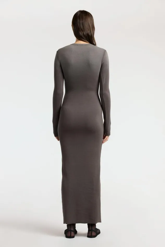 Dresses Skirts Women COTTON CITIZEN Verona Crewneck Maxi Dress Stone Cast Dresses Skirts Women COTTON CITIZEN Verona Crewneck Maxi Dress Stone Cast