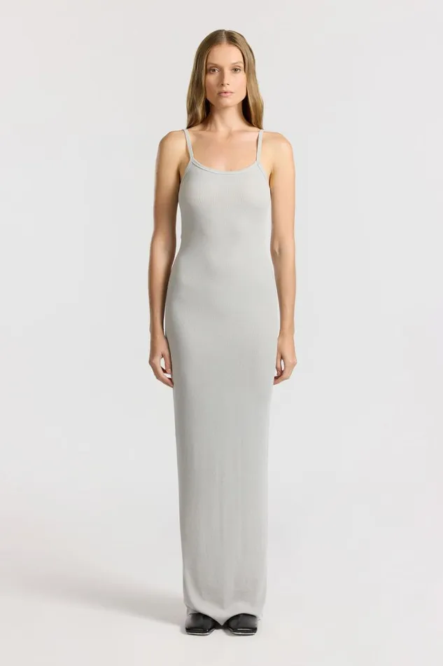 Dresses Skirts Women COTTON CITIZEN Verona Spaghetti Maxi Dress Silver Cast
