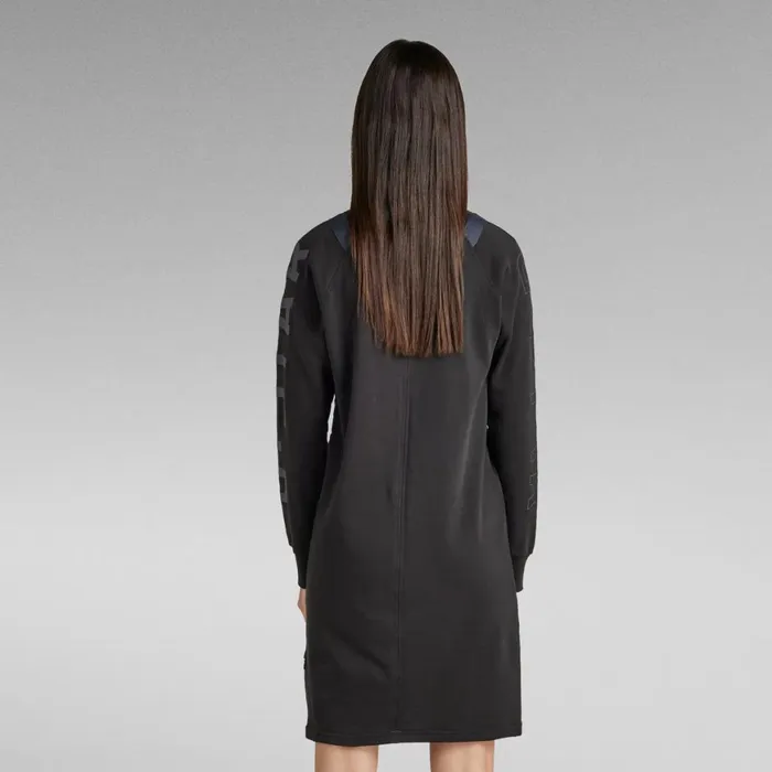 Dresses Women GStar RAW Sleeve Print Tweater Dark Black