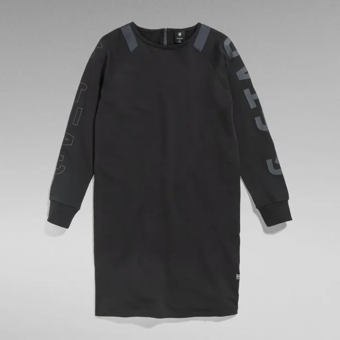 Dresses Women GStar RAW Sleeve Print Tweater Dark Black