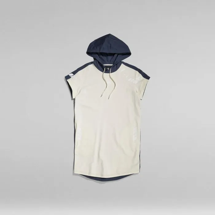 Dresses Women GStar RAW Sobiru Hoodie Sweat Dress Fantem Bluepapyrus Color Block