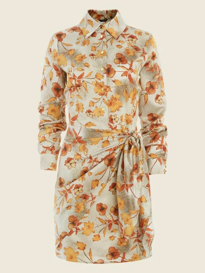 Dresses Women Marciano Autumn Dusk Dress Autumn Dusk Print Dresses Women Marciano Autumn Dusk Dress Autumn Dusk Print