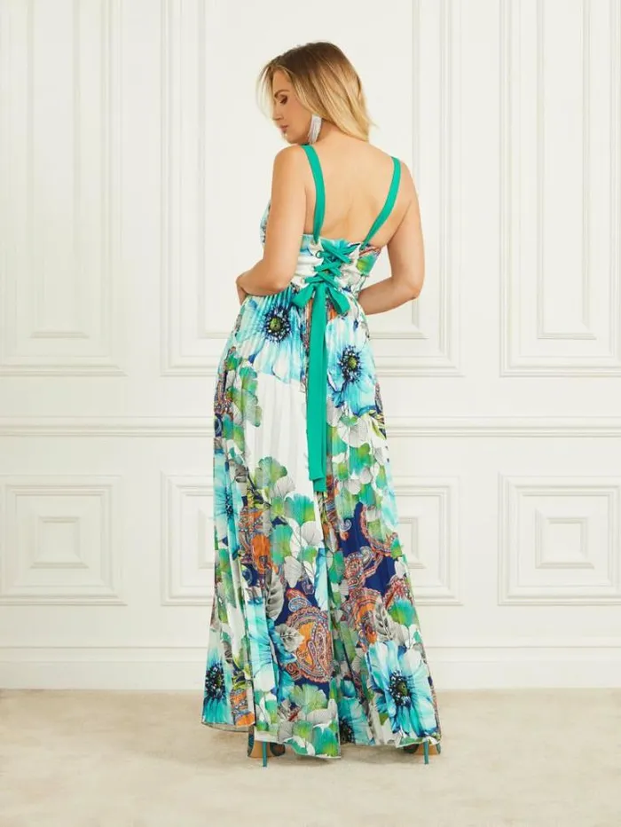 Dresses Women Marciano Lucky Charm Pleated Jumpsuit Lucky Charm Print Dresses Women Marciano Lucky Charm Pleated Jumpsuit Lucky Charm Print