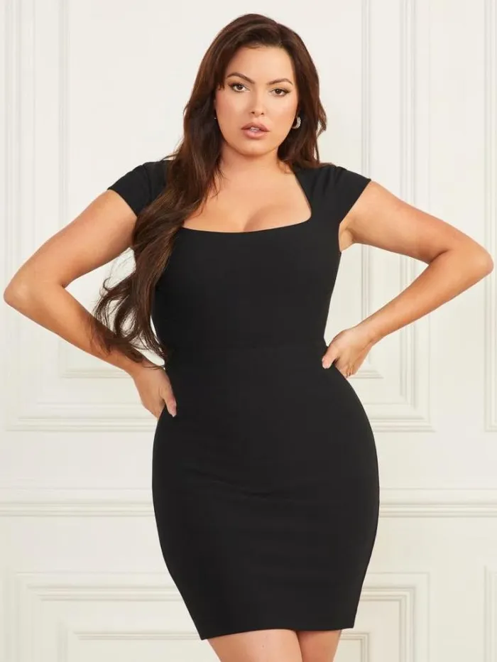 Dresses Women Marciano Polly Pencil Dress Black Dresses Women Marciano Polly Pencil Dress Black
