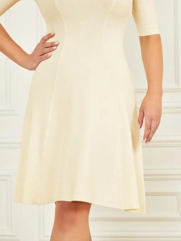 Dresses Women Marciano Tessa ColdShoulder Sweater Dress Sandy Shore Dresses Women Marciano Tessa ColdShoulder Sweater Dress Sandy Shore