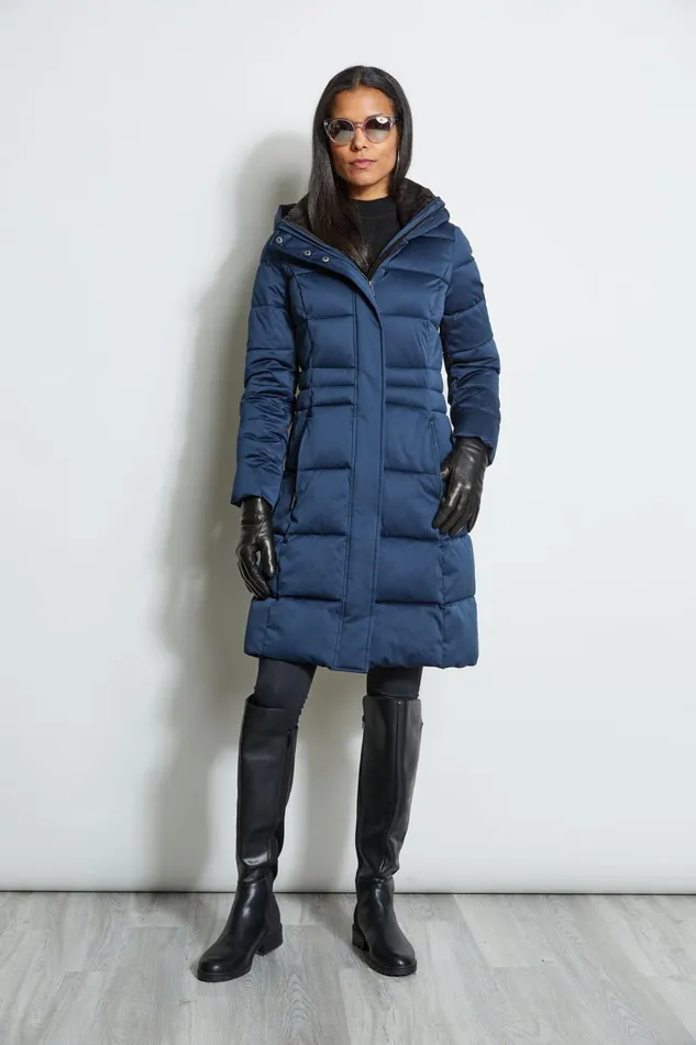 Elie Tahari Coats Tahari Stitched Hooded Puffer Coat 8211 Do Not Post Online Navy 8211 Women Elie Tahari Coats Tahari Stitched Hooded Puffer Coat 8211 Do Not Post Online Navy 8211 Women