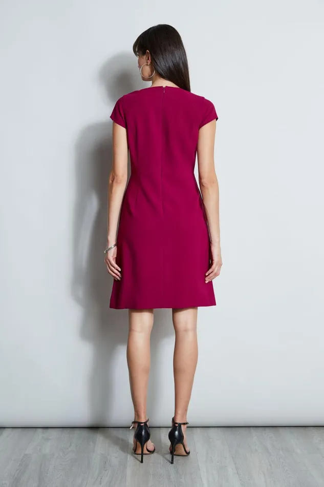 Elie Tahari Dresses and Jumpsuits Chain Zip Dart Dress Boysenberry 8211 Women