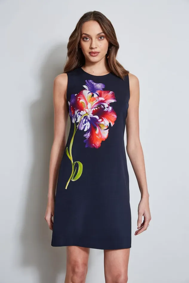 Elie Tahari Dresses and Jumpsuits Digital Floral Shift Dress Stargazer Multi 8211 Women