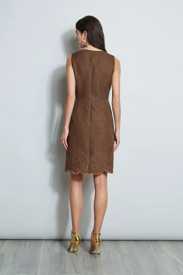 Elie Tahari Dresses and Jumpsuits Embroidered Hem Dart Dress Sumatra 8211 Women