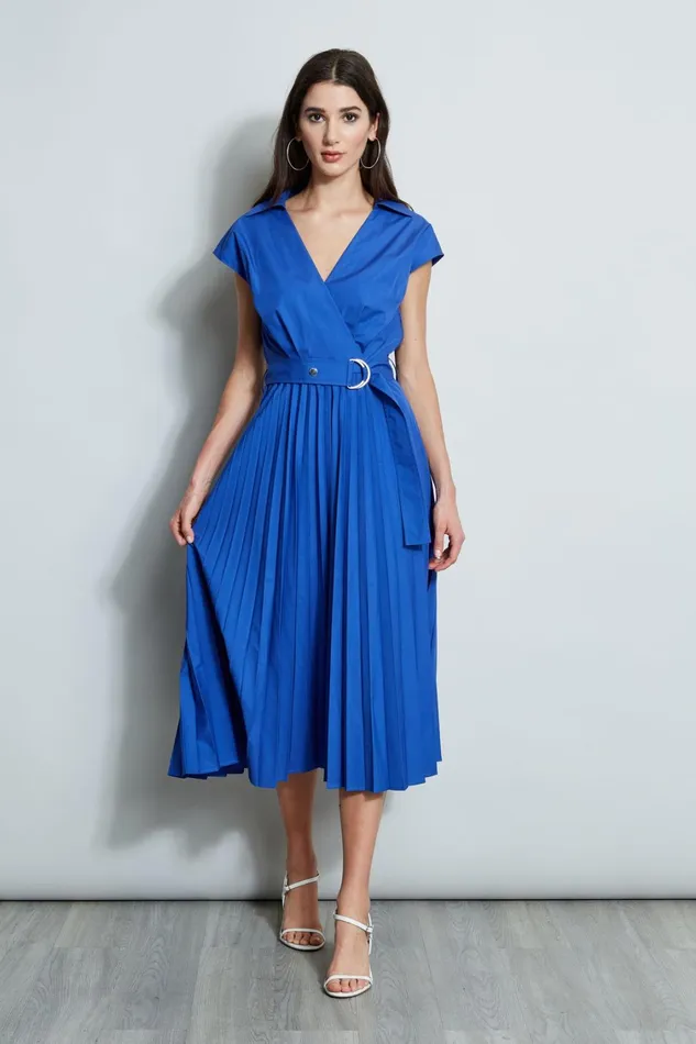 Elie Tahari Dresses and Jumpsuits Mock Wrap Pleated Shirt Dress Sailor 8211 Women Elie Tahari Dresses and Jumpsuits Mock Wrap Pleated Shirt Dress Sailor 8211 Women