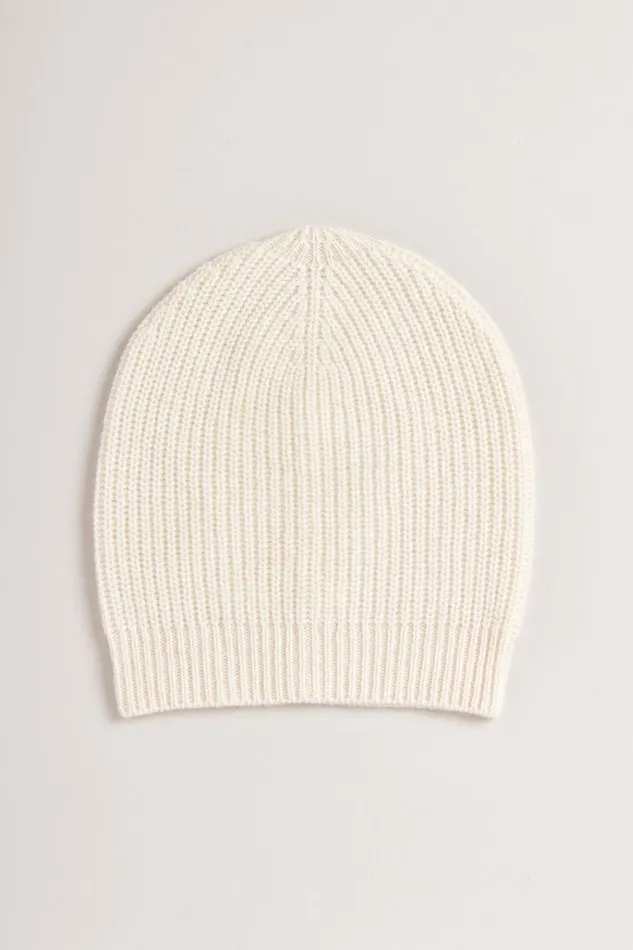 Elie Tahari Hats Gloves and Scarves Cashmere Slouch Hat Snow 8211 Women