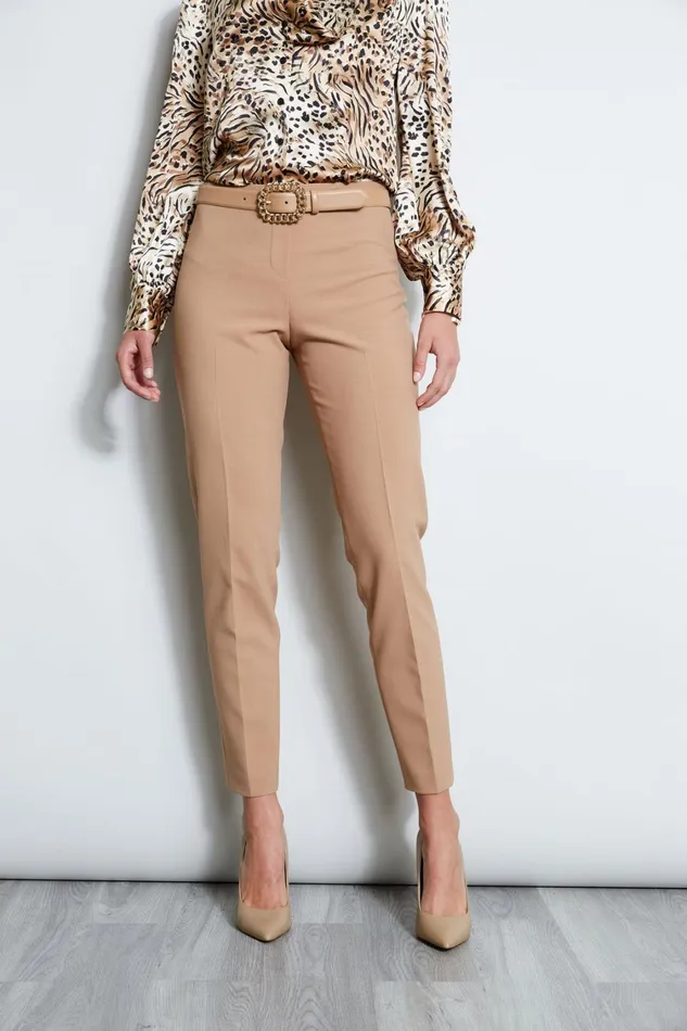 Elie Tahari Pants Slim Fit Pant Camel 8211 Women