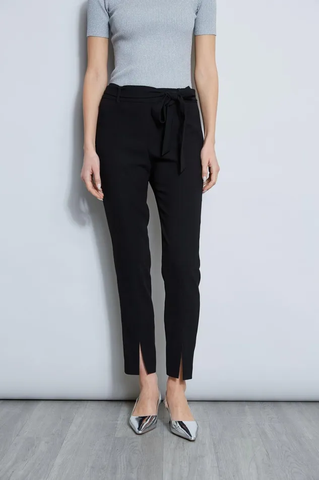 Elie Tahari Pants Slim Sash Pant Black 8211 Women