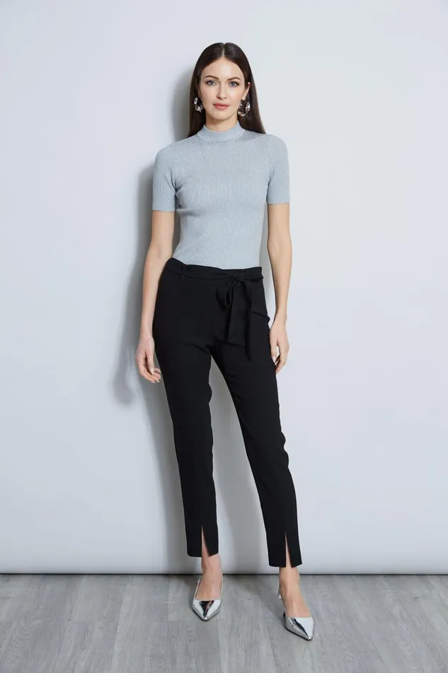 Elie Tahari Pants Slim Sash Pant Black 8211 Women