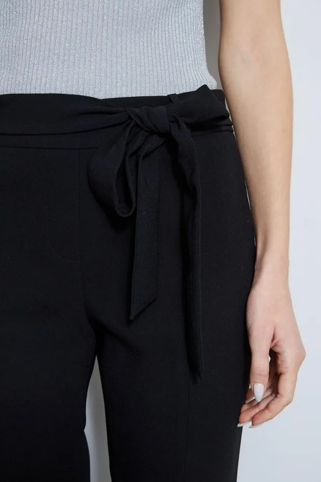 Elie Tahari Pants Slim Sash Pant Black 8211 Women