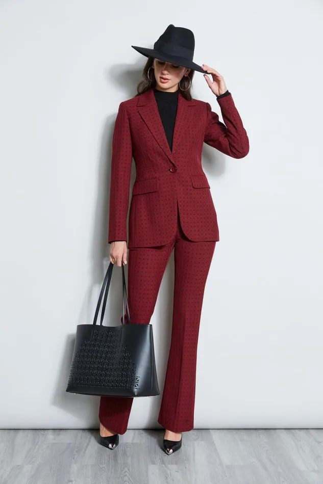 Elie Tahari Suiting Deco Jaquard Blazer Multi 8211 Women