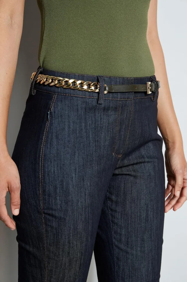 Elie Tahari Suiting Gold Chain Belt 8211 Loden Loden 8211 Women