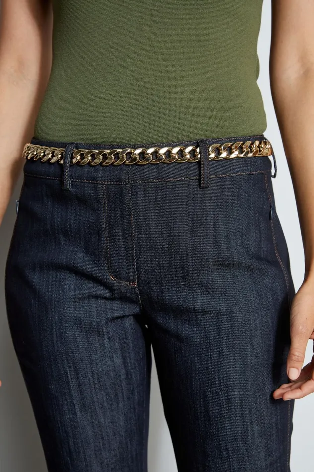 Elie Tahari Suiting Gold Chain Belt 8211 Loden Loden 8211 Women