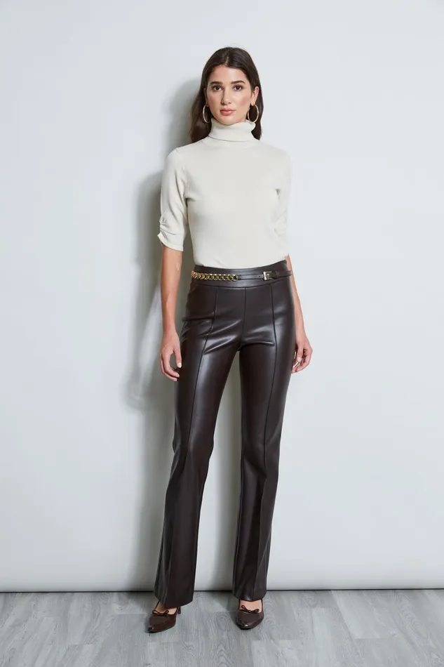Elie Tahari Suiting Short Sleeve Cashmere Turtleneck Sweater Buff Melange 8211 Women
