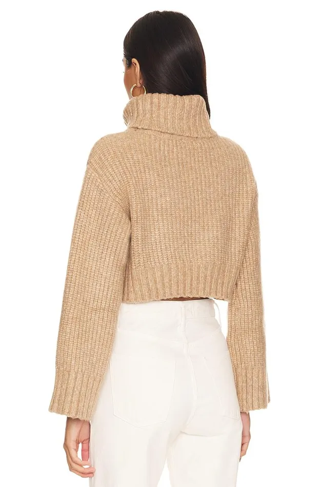 Feya Cropped Pullover Beige Women Lovers and Friends Sweaters and Knits