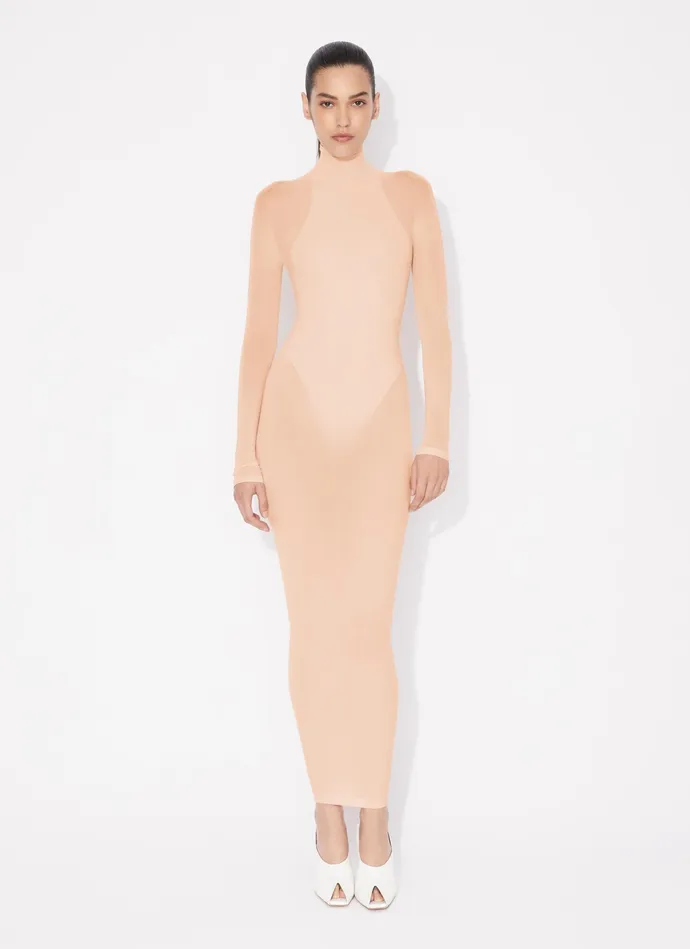Fitted Dress In Fine Knit Women Alaa Dresses