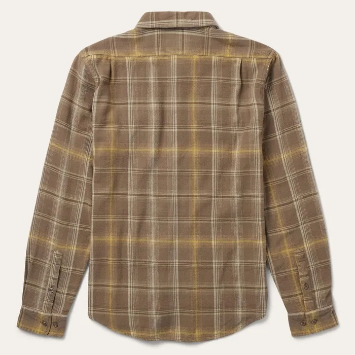 Flannel Shirts Men Stetson Brown Flannel ButtonFront Shirt Brown