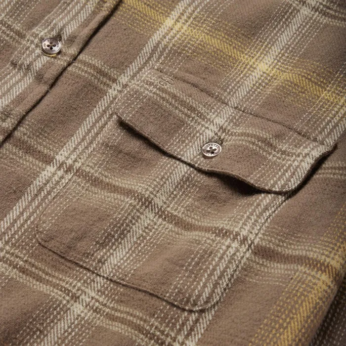 Flannel Shirts Men Stetson Brown Flannel ButtonFront Shirt Brown