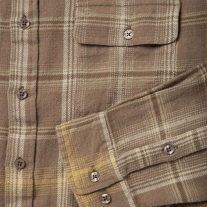 Flannel Shirts Men Stetson Brown Flannel ButtonFront Shirt Brown