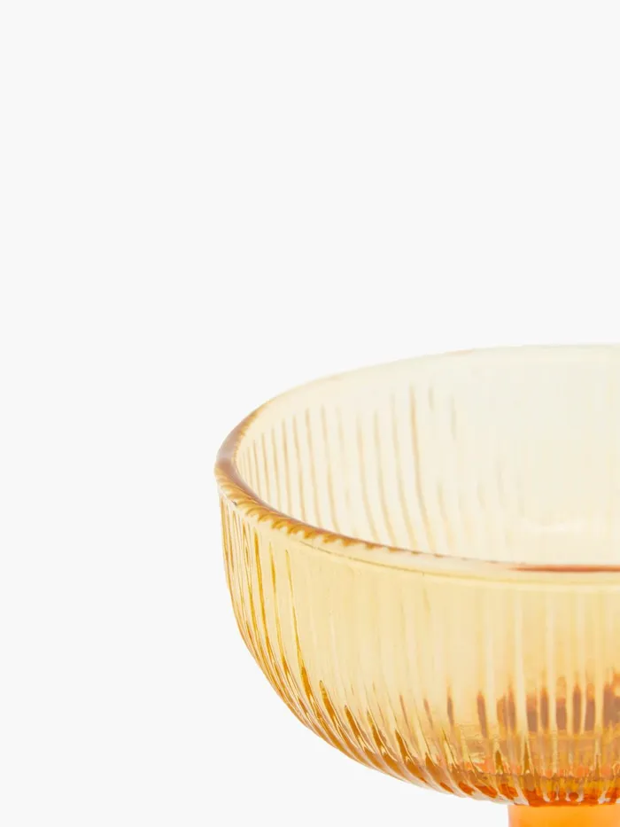 French Connection Ambra Recycled Coupe Glass Orange Home Home Accessories
