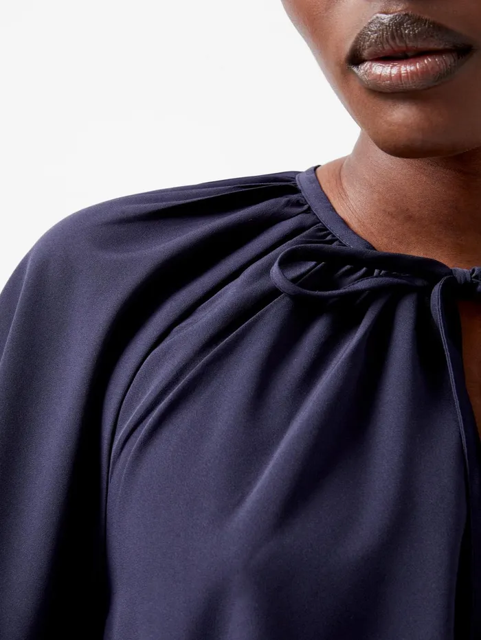 French Connection Capriana Crepe Light Top Marine Woman Tops