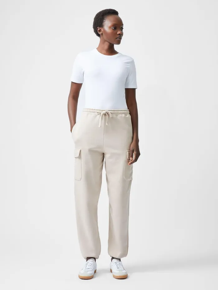 French Connection Cargo Joggers Light Stone Woman Trousers