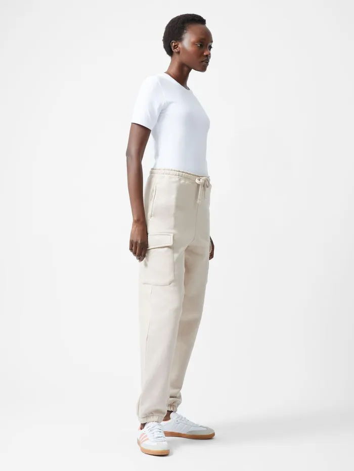 French Connection Cargo Joggers Light Stone Woman Trousers