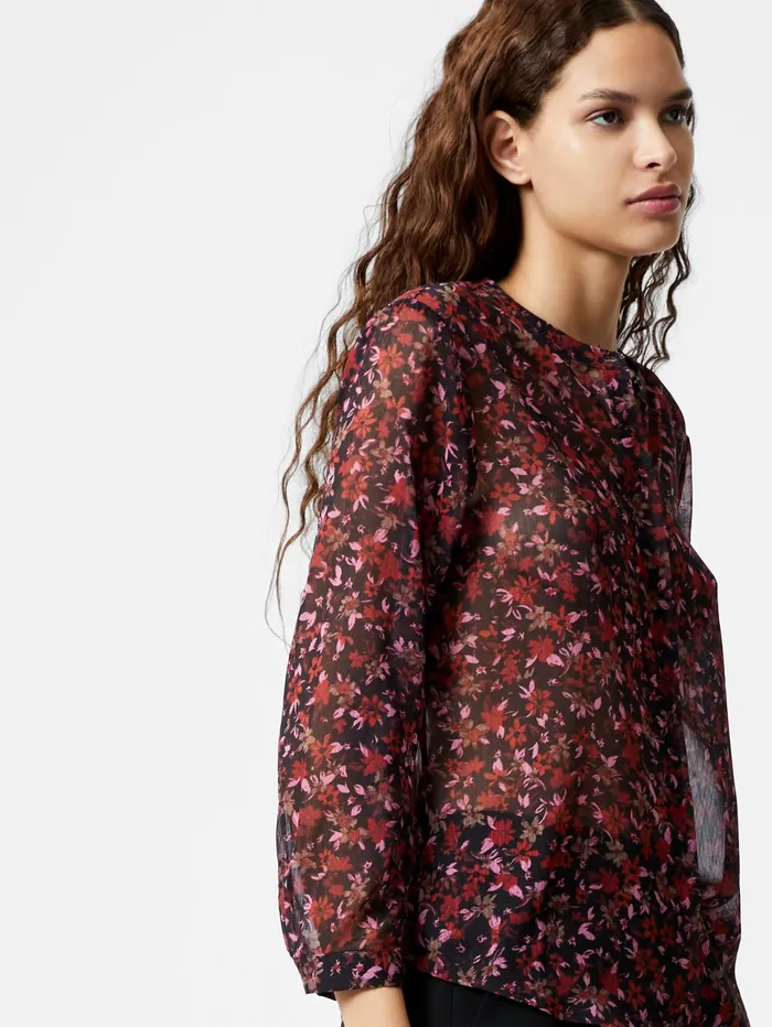 French Connection Clara ButtonThrough Top Black Woman Tops