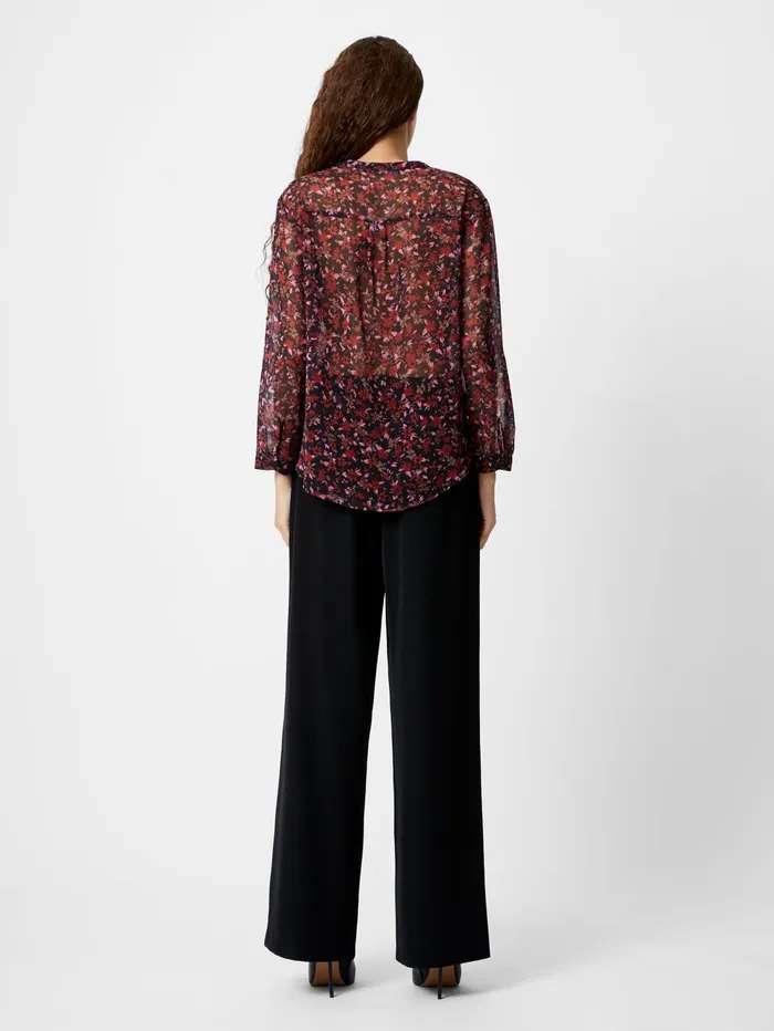 French Connection Clara ButtonThrough Top Black Woman Tops