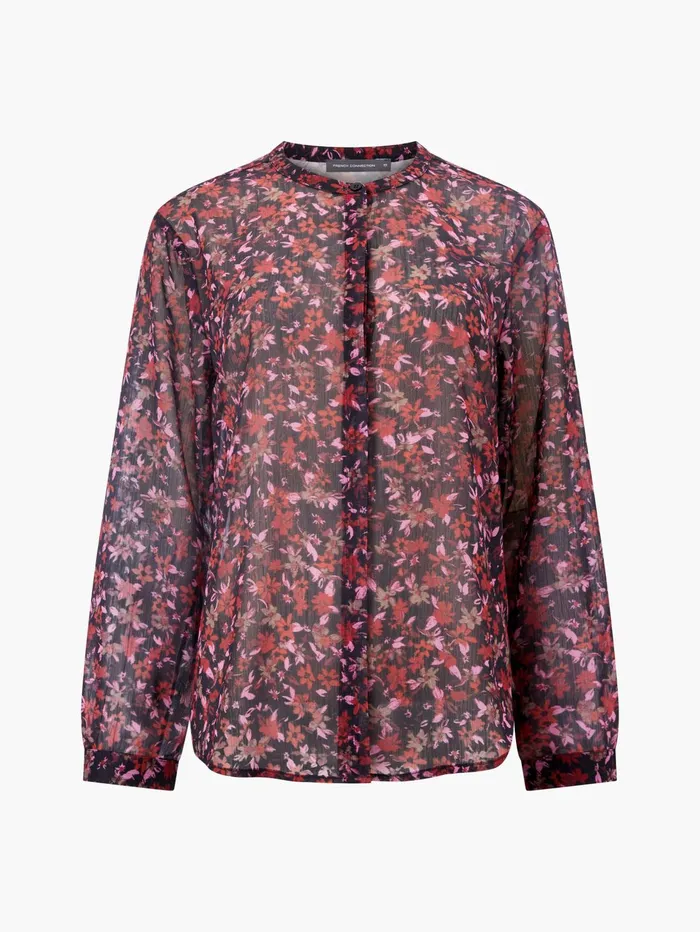 French Connection Clara ButtonThrough Top Black Woman Tops