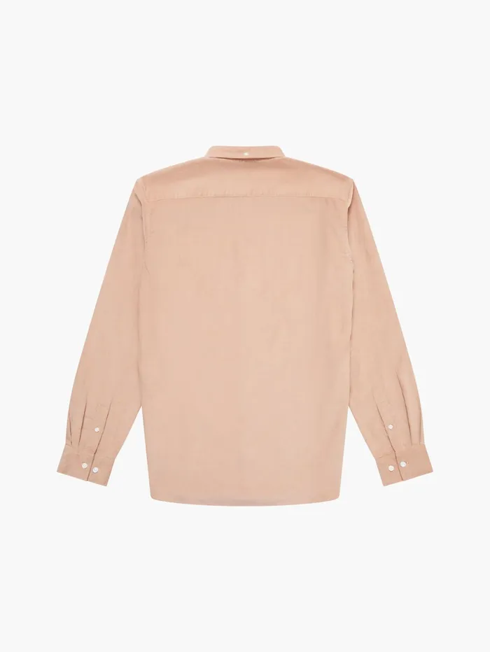 French Connection Cord Long Sleeve Shirt Camel Man Shirts
