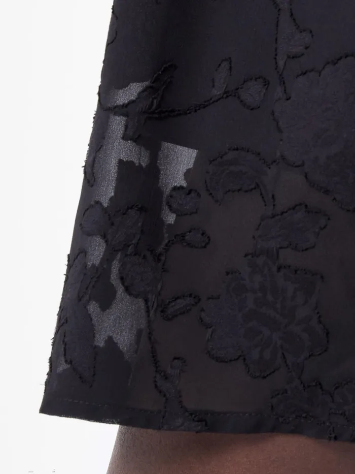 French Connection Devore Boho Mini Dress Black Woman Dresses