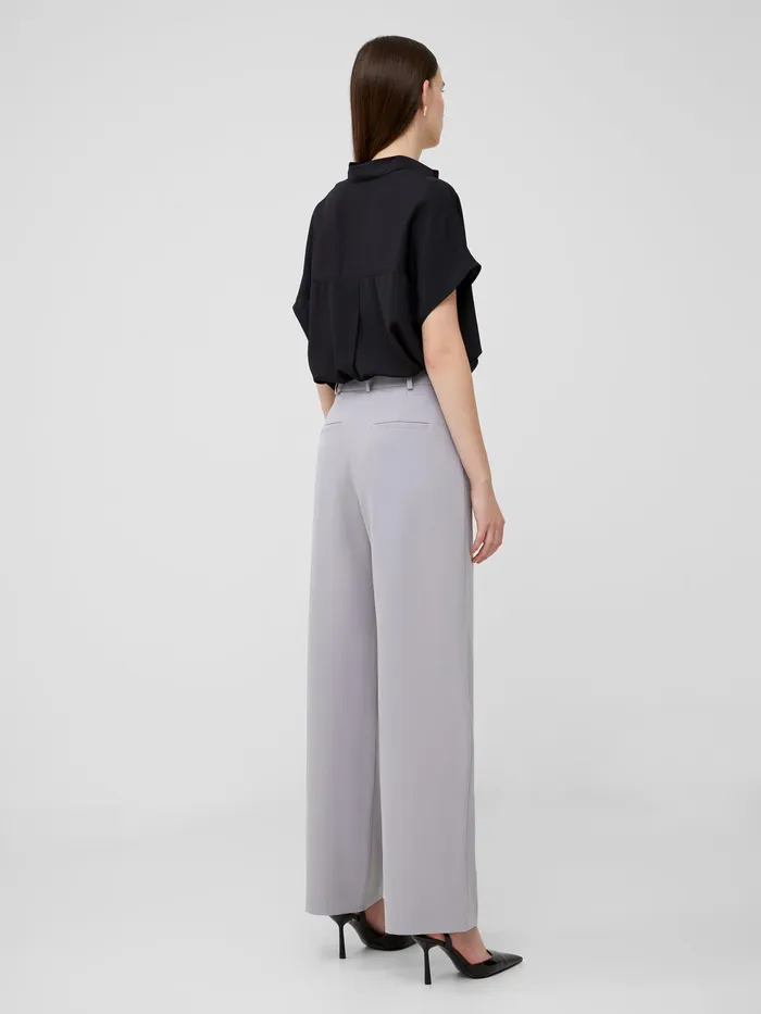 French Connection Echo Crepe Trousers Alloy Woman Trousers