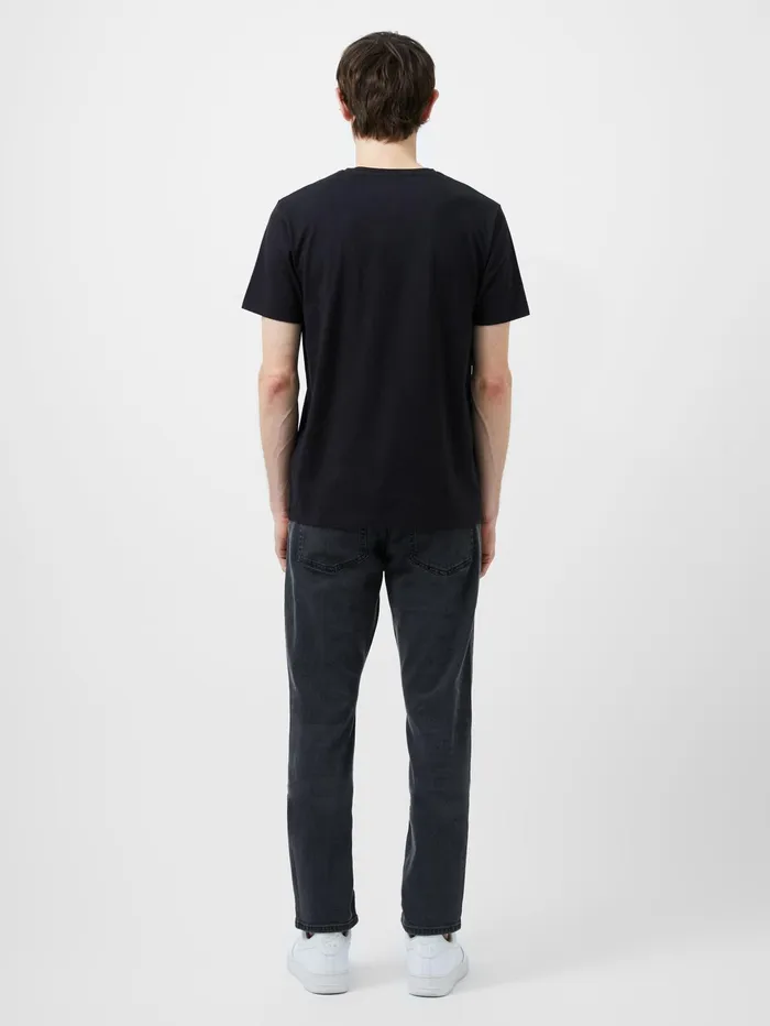 French Connection French Connection Organic Graphic TShirt Black Man TShirts and Polo Shirts