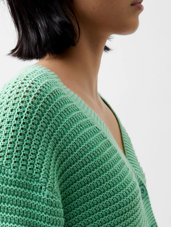 French Connection Manda Cardigan Minted Green Woman Jumpers and Cardigans