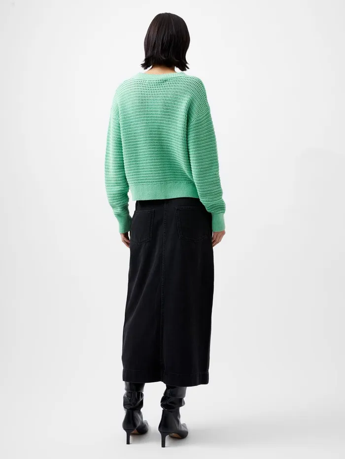 French Connection Manda Cardigan Minted Green Woman Jumpers and Cardigans