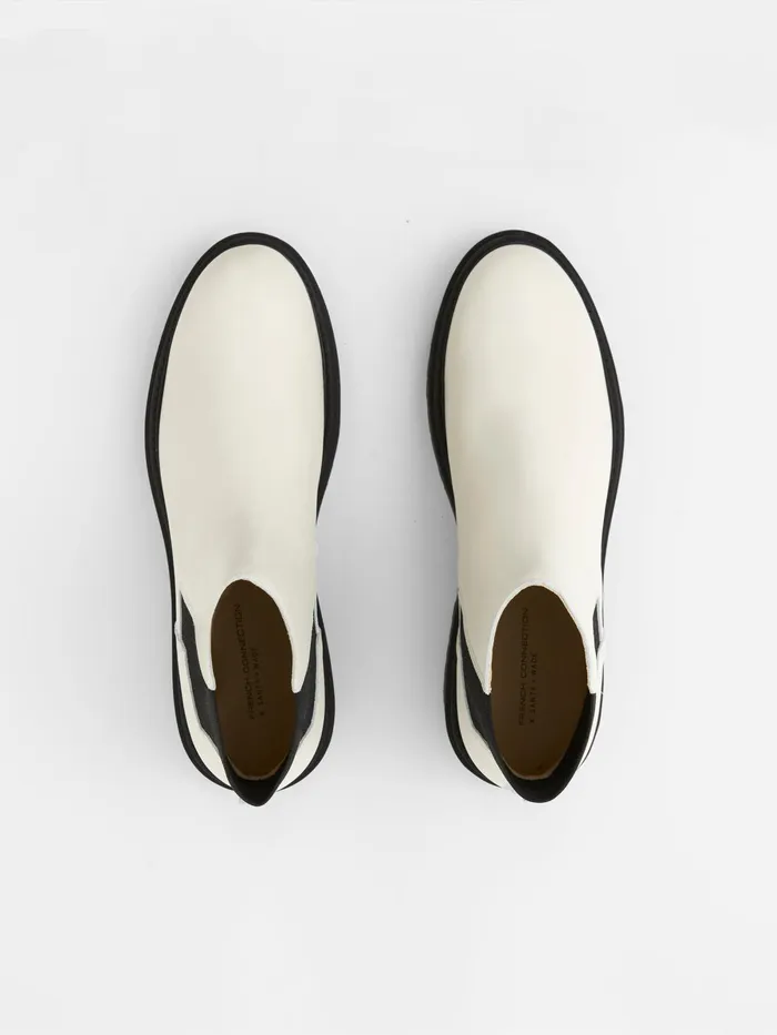 French Connection Olana Chelsea Boots Softy Grey Woman Shoes