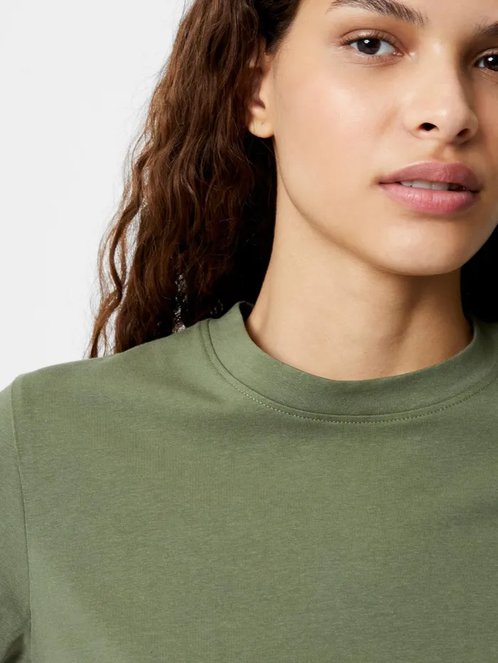 French Connection Premium Crew Neck TShirt Khaki Woman Tops