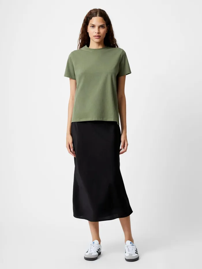 French Connection Premium Crew Neck TShirt Khaki Woman Tops