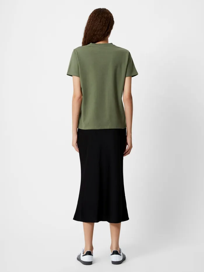 French Connection Premium Crew Neck TShirt Khaki Woman Tops